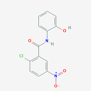 molecular formula C13H9ClN2O4 B3048324 2-chloro-N-(2-hydroxyphenyl)-5-nitrobenzamide CAS No. 16398-07-5