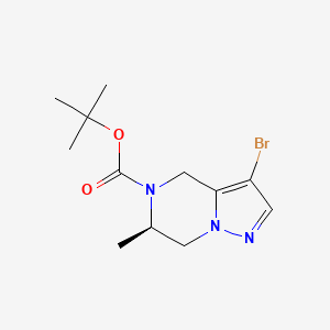 (R)-tert-Butyl 3-bromo-6-methyl-6,7-dihydropyrazolo[1,5-a]pyrazine-5(4H)-carboxylate