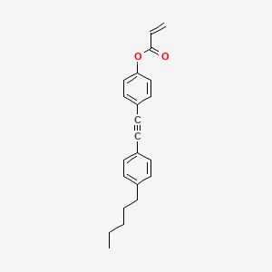 4-[(4-Pentylphenyl)ethynyl]phenyl prop-2-enoate