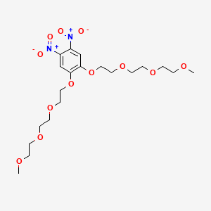 B3048352 1,2-Bis[2-[2-(2-methoxyethoxy)ethoxy]ethoxy]-4,5-dinitrobenzene CAS No. 165254-21-7