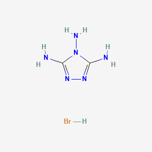 molecular formula C2H7BrN6 B3048359 1,2,4-Triazole-3,4,5-triamine hydrobromide CAS No. 1656-14-0