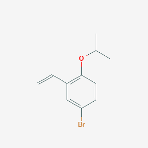 molecular formula C11H13BrO B3048368 4-Bromo-1-isopropoxy-2-vinylbenzene CAS No. 16602-27-0
