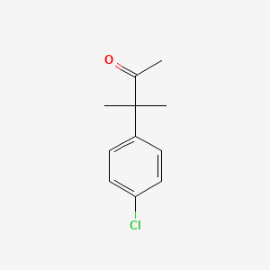 molecular formula C11H13ClO B3048384 3-(4-chlorophenyl)-3-methylbutan-2-one CAS No. 16703-39-2