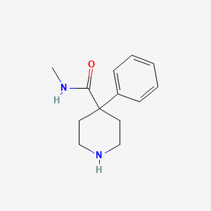 molecular formula C13H18N2O B3048389 N-Methyl-4-phenylpiperidine-4-carboxamide CAS No. 167263-15-2