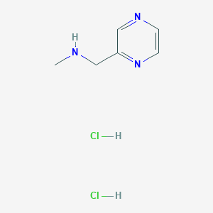 molecular formula C6H11Cl2N3 B3048391 N-Methyl-1-(pyrazin-2-yl)methanamine dihydrochloride CAS No. 167300-07-4