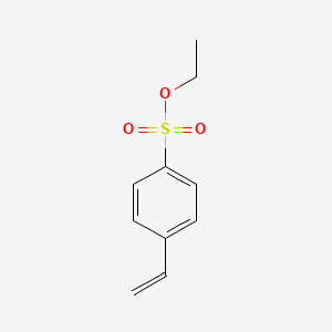 molecular formula C10H12O3S B3048392 Benzenesulfonic acid, 4-ethenyl-, ethyl ester CAS No. 16736-98-4