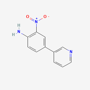molecular formula C11H9N3O2 B3048404 4-(Pyridin-3-yl)-2-nitroaniline CAS No. 167959-19-5