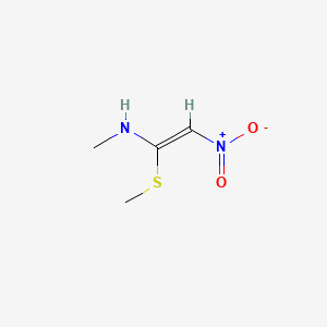 molecular formula C4H8N2O2S B3048410 N-Methyl-1-(methylthio)-2-nitroethenamine CAS No. 168127-08-0