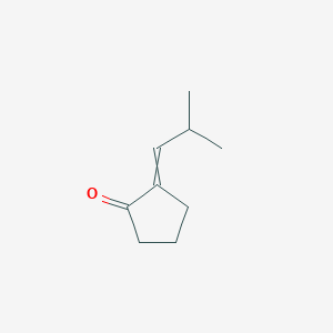 molecular formula C9H14O B3048426 2-(2-Methylpropylidene)cyclopentan-1-one CAS No. 16856-72-7