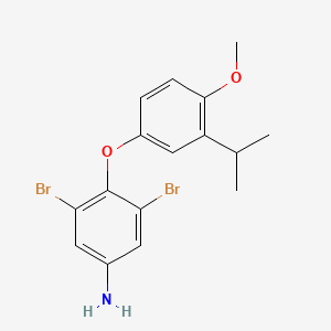 Benzenamine, 3,5-dibromo-4-[4-methoxy-3-(1-methylethyl)phenoxy]-