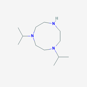 molecular formula C12H27N3 B3048452 1,4-BIS(PROPAN-2-YL)-1,4,7-TRIAZONANE CAS No. 169833-92-5