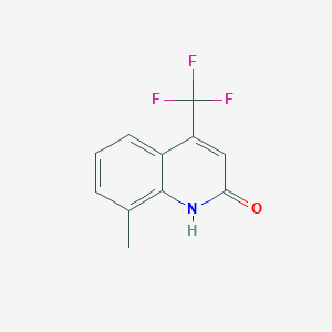 molecular formula C11H8F3NO B3048456 8-methyl-4-(trifluoromethyl)-1H-quinolin-2-one CAS No. 1701-23-1