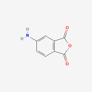 molecular formula C8H5NO3 B3048457 5-aminoisobenzofuran-1,3-dione CAS No. 17011-53-9
