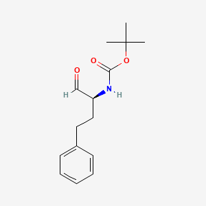 molecular formula C15H21NO3 B3048458 Boc-homophenylalaninal CAS No. 170112-07-9