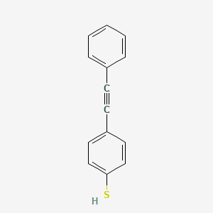 molecular formula C14H10S B3048460 Benzenethiol, 4-(phenylethynyl)- CAS No. 170159-25-8