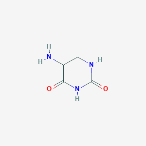 molecular formula C4H7N3O2 B3048462 5-Aminodihydropyrimidine-2,4(1H,3H)-dione CAS No. 17017-92-4