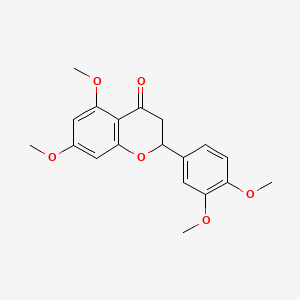 2-(3,4-Dimethoxyphenyl)-2,3-dihydro-5,7-dimethoxy-4H-1-benzopyran-4-one