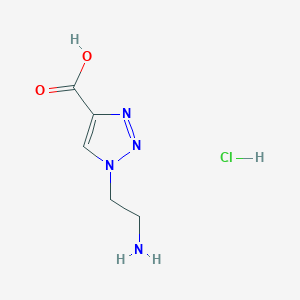 1-(2-aminoethyl)-1H-1,2,3-triazole-4-carboxylic acid hydrochloride