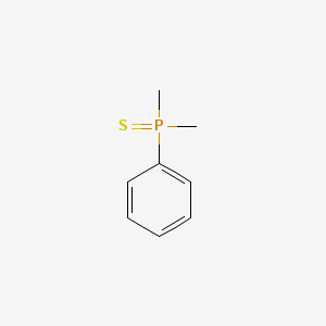 molecular formula C8H11PS B3048474 Phosphine sulfide, dimethylphenyl- CAS No. 1707-00-2