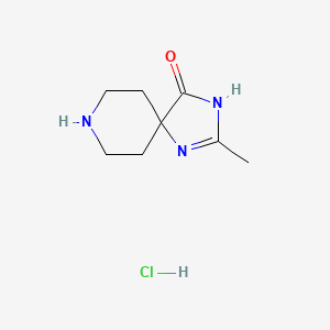 2-Methyl-1,3,8-triazaspiro[4.5]dec-1-en-4-one hydrochloride