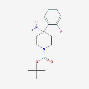 tert-Butyl 4-amino-4-(2-fluorophenyl)piperidine-1-carboxylate