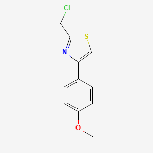 molecular formula C11H10ClNOS B3048491 2-Chloromethyl-4-(4-methoxy-phenyl)-thiazole CAS No. 170881-69-3