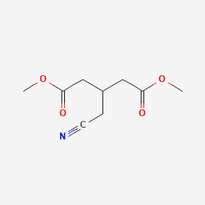 molecular formula C9H13NO4 B3048492 Dimethyl 3-(cyanomethyl)pentanedioate CAS No. 1709-26-8