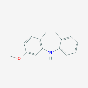 molecular formula C15H15NO B030485 3-Methoxy-10,11-dihydro-5H-dibenzo[b,f]azepine CAS No. 26945-63-1