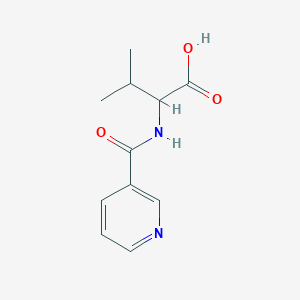 molecular formula C11H14N2O3 B3048525 N-(pyridin-3-ylcarbonyl)valine CAS No. 17274-85-0