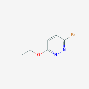 molecular formula C7H9BrN2O B3048534 Pyridazine, 3-bromo-6-(1-methylethoxy)- CAS No. 17321-32-3