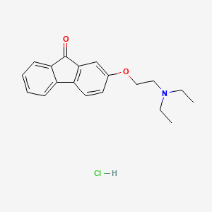 9H-Fluoren-9-one, 2-(2-(diethylamino)ethoxy)-, hydrochloride