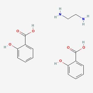 molecular formula C9H14N2O3 B3048542 ethane-1,2-diamine;2-hydroxybenzoic acid CAS No. 17368-48-8