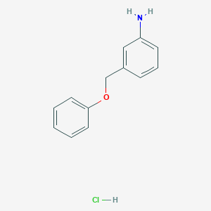 molecular formula C13H14ClNO B3048548 3-(Phenoxymethyl)aniline hydrochloride CAS No. 17399-32-5