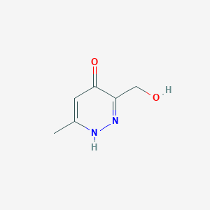 molecular formula C6H8N2O2 B3048551 3-(hydroxymethyl)-6-methyl-1H-pyridazin-4-one CAS No. 17417-50-4