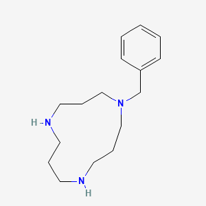 molecular formula C16H27N3 B3048552 Mono-N-Benzyl TACD CAS No. 174192-34-8