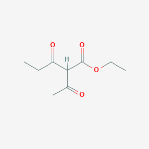 molecular formula C9H14O4 B3048560 Ethyl 2-acetyl-3-oxopentanoate CAS No. 17448-81-6