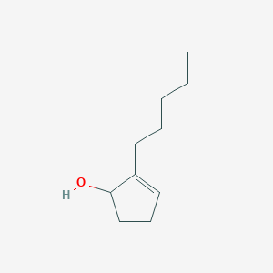 molecular formula C10H18O B3048564 2-Cyclopenten-1-ol, 2-pentyl- CAS No. 174618-07-6