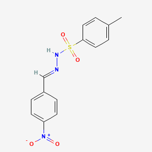 molecular formula C14H13N3O4S B3048566 4-Methyl-n'-(4-nitrobenzylidene)benzenesulfonohydrazide CAS No. 1747-50-8