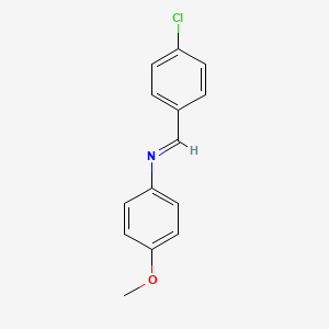 molecular formula C14H12ClNO B3048573 p-Chlorobenzylidene-(4-methoxyphenyl)-amine CAS No. 1749-03-7