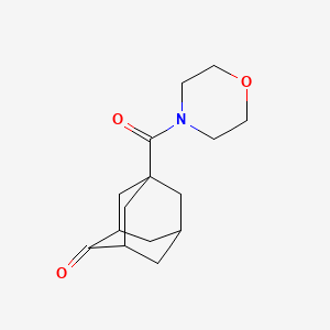 molecular formula C15H21NO3 B3048575 5-(Morpholin-4-ylcarbonyl)adamantan-2-one CAS No. 174972-27-1