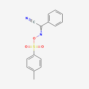 molecular formula C15H12N2O3S B3048576 2-(4-Methylphenyl)sulfonyloxyimino-2-phenyl-acetonitrile CAS No. 17512-88-8