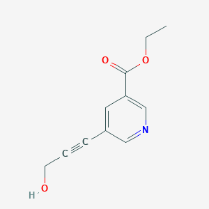 Ethyl 5-(3-hydroxyprop-1-ynyl)nicotinate