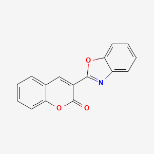 molecular formula C16H9NO3 B3048593 3-(1,3-benzoxazol-2-yl)-2H-chromen-2-one CAS No. 17577-47-8