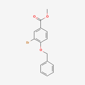 molecular formula C15H13BrO3 B3048607 Methyl 4-(benzyloxy)-3-bromobenzoate CAS No. 176240-84-9