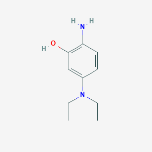 molecular formula C10H16N2O B3048608 2-Amino-5-(diethylamino)phenol CAS No. 17626-05-0