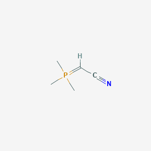 molecular formula C5H10NP B3048611 Cyanomethylenetrimethylphosphorane CAS No. 176325-83-0