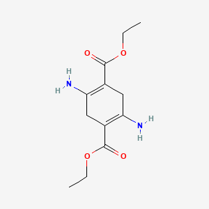 molecular formula C12H18N2O4 B3048616 Diethyl 2,5-diaminocyclohexa-1,4-diene-1,4-dicarboxylate CAS No. 17658-02-5