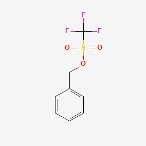 molecular formula C8H7F3O3S B3048619 三氟甲磺酸苄酯 CAS No. 17674-16-7