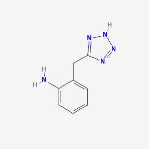 molecular formula C8H9N5 B3048633 2-(1H-tetrazol-5-ylmethyl)aniline CAS No. 177595-30-1