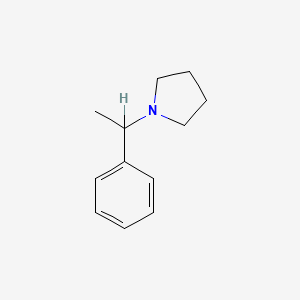 molecular formula C12H17N B3048638 1-(1-phenylethyl)pyrrolidine CAS No. 17782-39-7